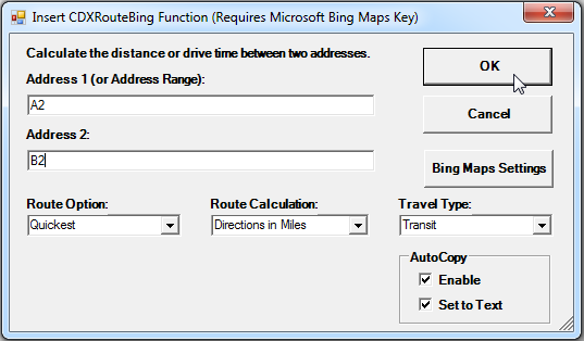 CDXRouteBing Transit Routes