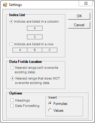 CDXZipStream Insert Values or Formulas