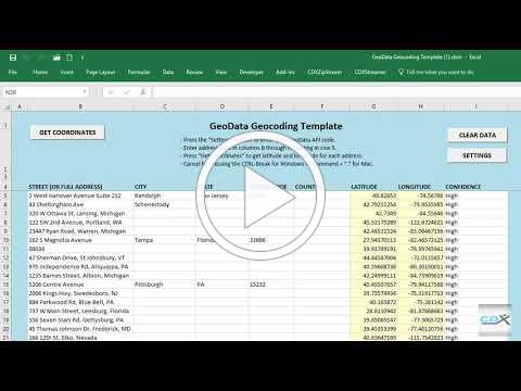 Get Bulk Latitude and Longitude Data with a Mac or PC