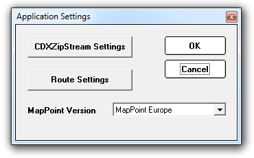 CDXZipStream Application Settings