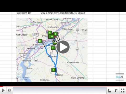 Route Optimization Using Bing Maps in Excel