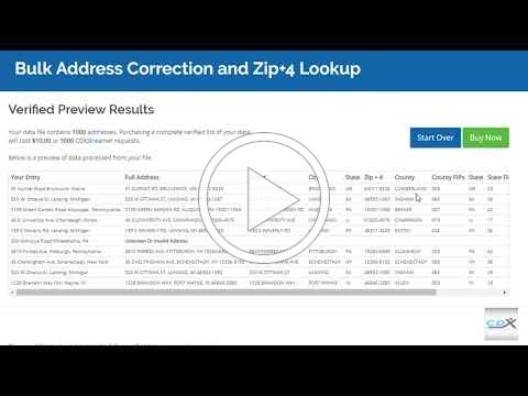 Online Tool for Address Correction, ZIP Code Lookup